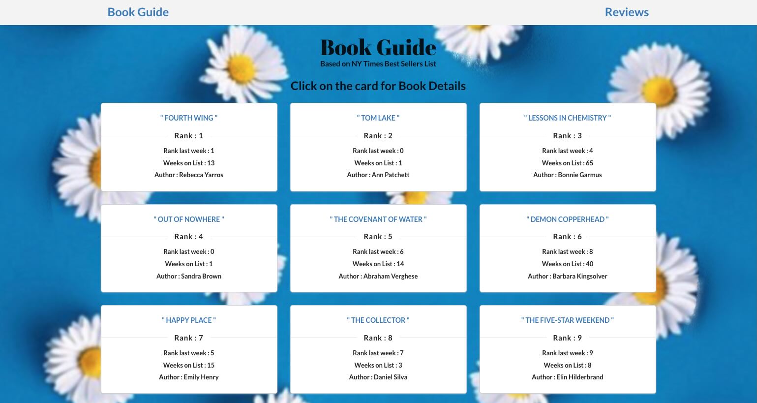 screenshot of BookGuide