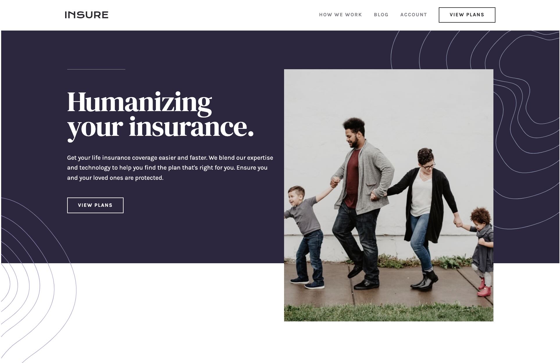 insure landing page