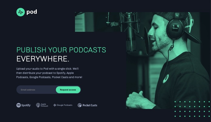 Pod request access landing page